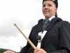 Mandatory Credit: Rowland White/Presseye
Royal Black: Last Saturday Demonstration
Venue: Plumbridge
Date: 25th August 2012
Caption:  Emily Pinkerton has become the first female drummer in the Plumbridge Pipe Band
